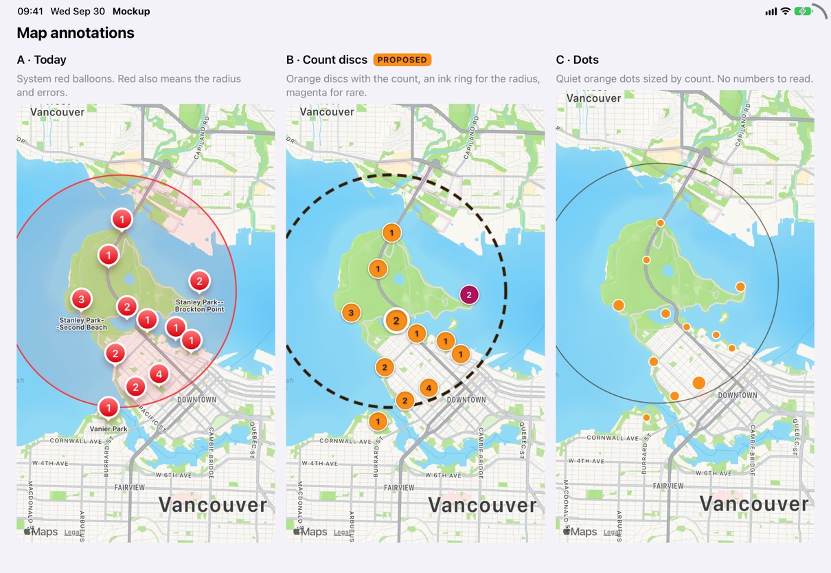 Map annotation options